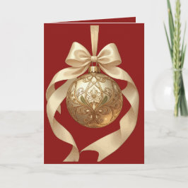 Adorno de Navidad Elegante Beige y Marrón