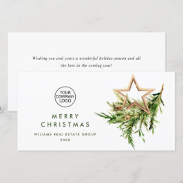 Adorno de Navidad elegante saludo corporativo