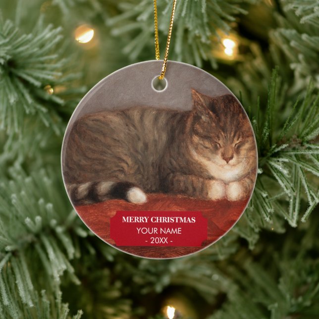 Adorno de Navidad Foto Mascota Memorial Regalo Ret (Árbol)