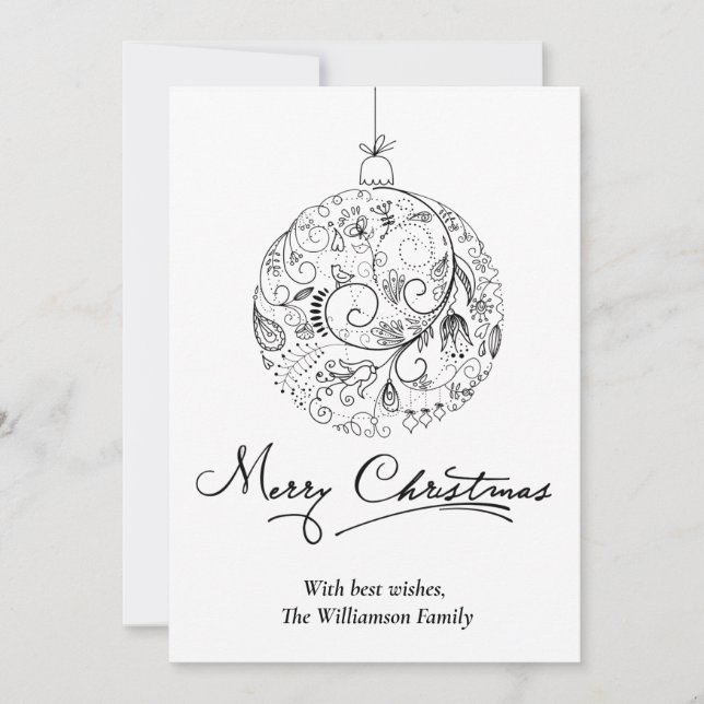 Adorno de Navidad Minimalista (Anverso)