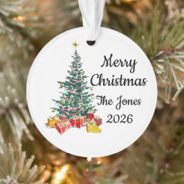 Adorno de Navidad Personalizado para la Familia