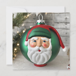 Adorno de Navidad Santa Vintage