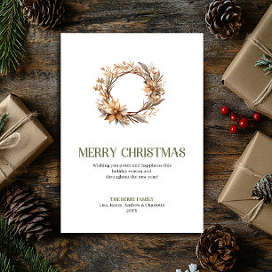 Adorno de Navidad Sofisticado Marfil Dorado Escrit