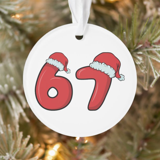 Adorno de Navidad Sombrero de Santa 67 (Árbol)