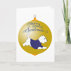 Adorno de Navidad Westie