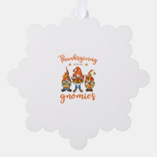 Adorno De Papel Acción de Gracias Con Mis Gnomies El Otoño Gnomes