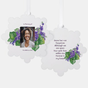 Adorno De Papel Acuarela de Violeta Silvestre de Recuerdo Memorial