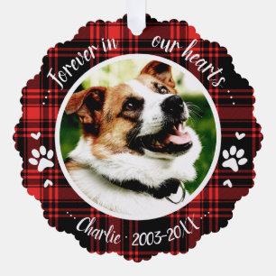 Adorno De Papel Adorable foto personalizada memorial de mascota pe