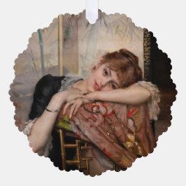 Adorno De Papel Albert Edelfelt - La Parisienne / Virginie