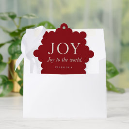 Adorno De Papel ALEGRÍA | Salmo 98:4 | Regalo de Navidad