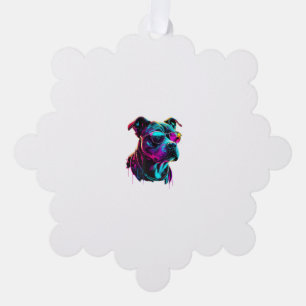 Adorno De Papel American Staffordshire Terrier Perro personal esta