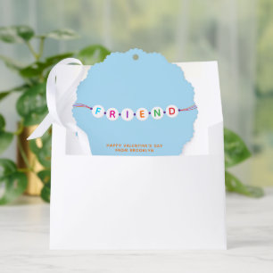 Adorno De Papel Amigo lindo brazalete de amistad azul San Valentín