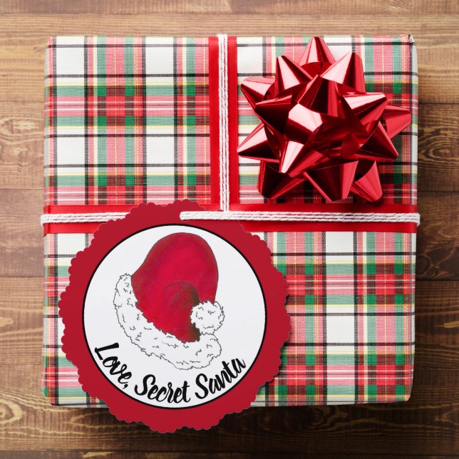 Adorno De Papel Amor, Papá Noel secreto Feliz Navidad Navidad Navi (Insitu (Regalo))