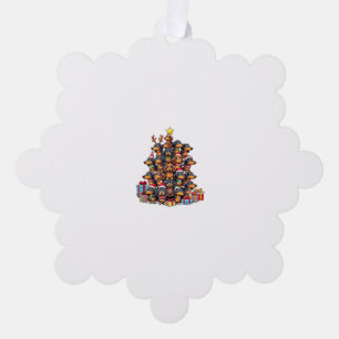 Adorno De Papel Árbol de Navidad Dachshund Salchicha Perro Dachshu