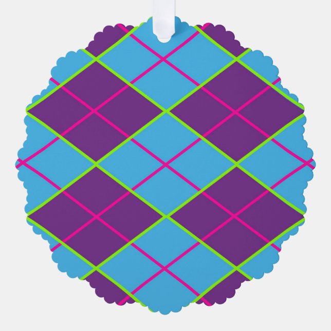 Adorno De Papel Argyle (Anverso)