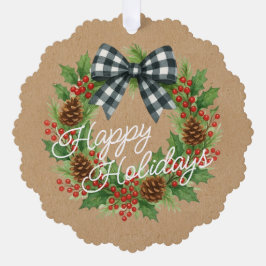 Adorno De Papel Arroz negra blanca de hueso rústico