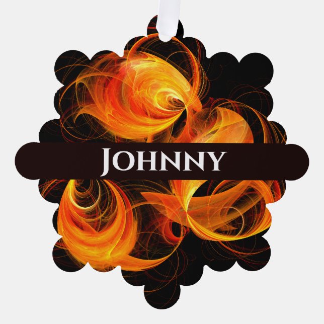 Adorno De Papel Arte abstracto de bola de fuego (Anverso)