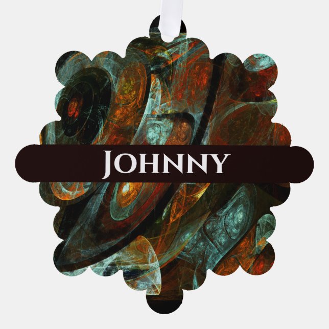 Adorno De Papel Arte abstracto de división de tiempo (Anverso)