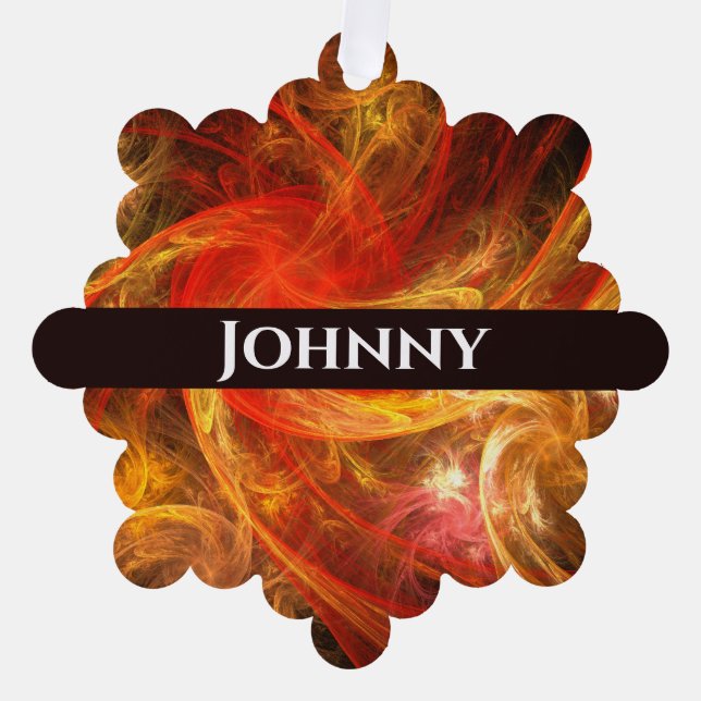 Adorno De Papel Arte abstracto de Firestorm (Anverso)