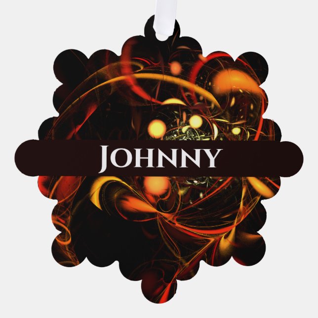 Adorno De Papel Arte abstracto de latido (Anverso)