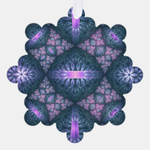 Arte Fractal 3D Resumen Patrón Azul Púrpura Púrpur