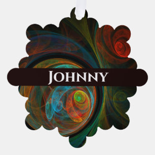 Adorno De Papel Arte resumido azul de renacimiento