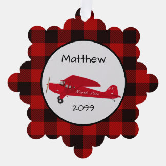 Adorno De Papel Avión de navidades del Polo Norte - Etiqueta de re