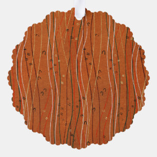 Adorno De Papel Bandas rojas onduladas: arte abstracto japonés mod