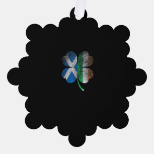 Adorno De Papel Bandera escocesa irlandesa Shamrock Ireland Saint 