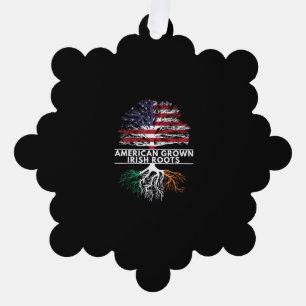 Adorno De Papel Bandera irlandesa de raíces de la cosecha estadoun