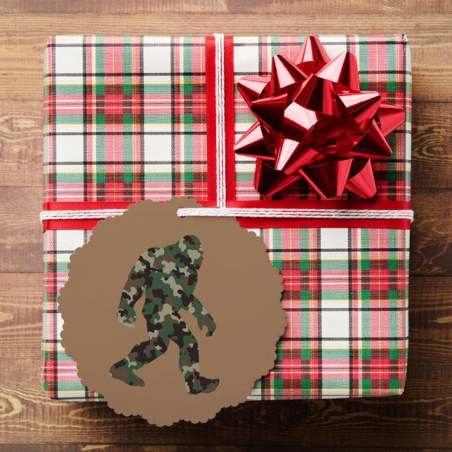 Adorno De Papel Bigfoot Sasquatch Camo (Insitu (Regalo))