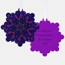 Adorno De Papel Blazing Beauty Kaleidoscope Navidades añadir texto