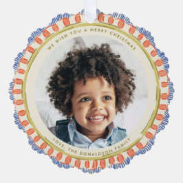 Adorno De Papel Blue Red Green Watercolor Happy Fringe Circle