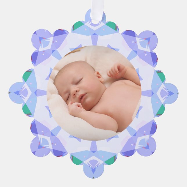 Adorno De Papel Bonito suave Pasteles púrpuras Personalizados Navi (Anverso)