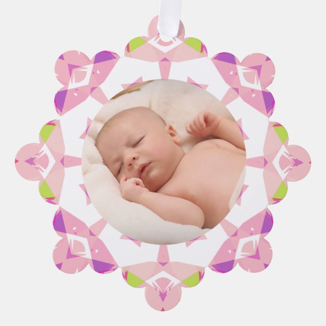 Adorno De Papel Bonitos blandos Pasteles Personalizados Navidades  (Anverso)