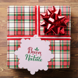Adorno De Papel Buon Natale Holiday