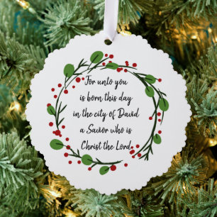 Adorno De Papel Calcomanía de Escrituras de Navidad Cristianas