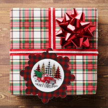 Camión y árboles de Feliz Navidad
