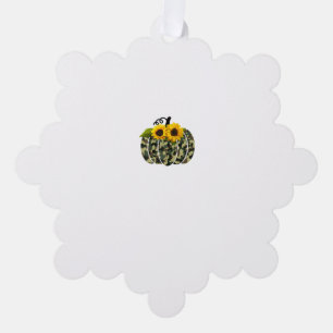 Adorno De Papel Camuflaje de calabaza y conjunto de caídas de gira