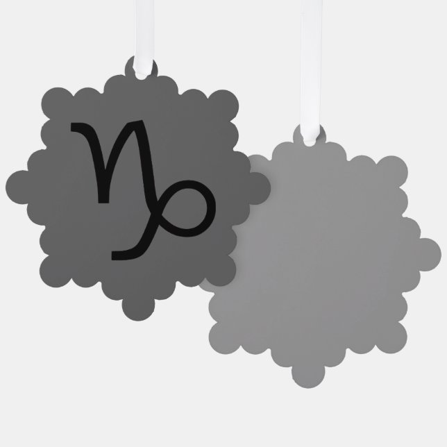 Adorno De Papel Capricornio (Anverso/Reverso)