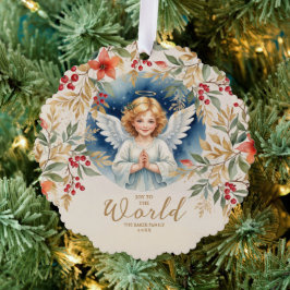 Adorno De Papel Classic Exquisite Christmas Victorian Angel Xmas
