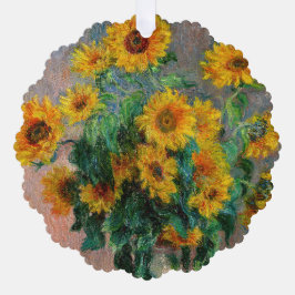 Adorno De Papel Claude Monet - Bouquet de girasoles