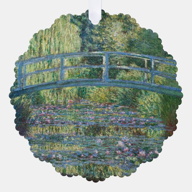 Adorno De Papel Claude Monet - estanque de Lily del Agua, Armonía  (Anverso)