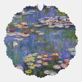 Adorno De Papel Claude Monet - Lilies de agua / Nympheas