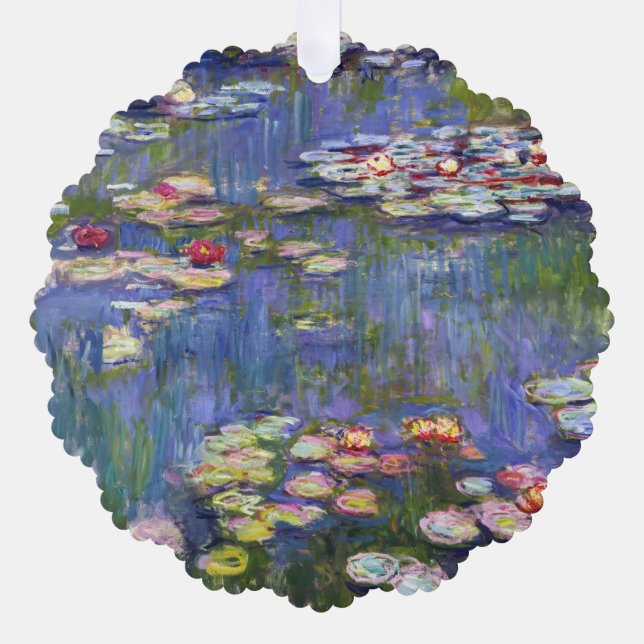 Adorno De Papel Claude Monet - Lilies de agua / Nympheas (Anverso)
