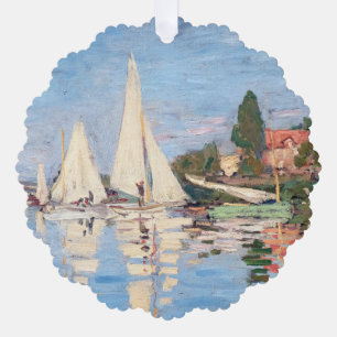 Adorno De Papel Claude Monet - Regatas en Argenteuil