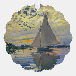 Adorno De Papel Claude Monet - Velero en Le Petit-Gennevilliers