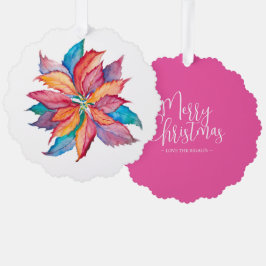 Adorno De Papel Coloridos Navidades únicos de Poinsettia