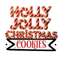 Adorno De Papel Cookies de los Navidades Holly Jolly