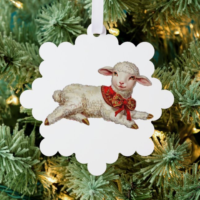Adorno De Papel cordero navidad (Insitu (árbol))